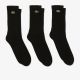 Lot de 3 Chaussettes Lacoste RA4182 8VM Black Black Black