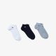 Lot de 3 Chaussettes Lacoste RA4183 5KC Silver Chine Navy Blue White