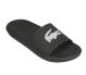 Sandales Lacoste Croco slide 119 1 CMA blk wht  737CMA001831291