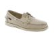 Chaussure bateau Sebago Dockside en nubuck beige ton sur ton. B720155.