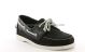 Chaussure Sebago Dockside en cuir noir.