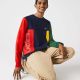 Sweatshirt Lacoste SH1210 KGJ Navy Blue Red Green Broom