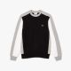 Sweatshirt Lacoste SH1299 EQD Black Silver Chine White