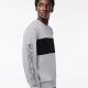 Sweatshirt Col Rond Lacoste SH1433 80P Silver Chine Black