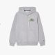 Sweatshirt à capuche zippé Lacoste SH5088 CCA Silver Chine