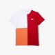 T-shirt Lacoste TH0849 CVK Infrared White Mandarin Tree Orange