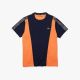 T-shirt Lacoste TH0855 AVY Navy Blue Mandarin Tree Orange