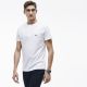 T-shirt col rond à boutons Lacoste TH3948 001 blanc.