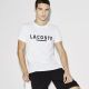 T-shirt Lacoste col rond TH5761 07m blanc et noir.