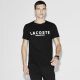 T-shirt Lacoste col rond TH5761 2nq noir et blanc.