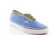 Chaussure Vans authentic en toile bleue.