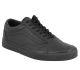 Basket dame Vans Old Skool embossed en cuir noir.