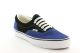 Chaussure Vans Era en daim bleu et noir.