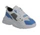 Versace Jeans Couture E0YZASC4 White Blue SpeedTrack Dis.SC4 71604 ME2 Coated Leather Nylon