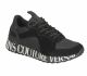 Basket dame Versace Jeans Couture Linea wave Dis. 1 Black 71269 899 Suede Plain Nylon Coated E0VUBSN1