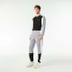 Pantalon de Survêtement Lacoste XH1300 SJ1 Silver Chine Black White